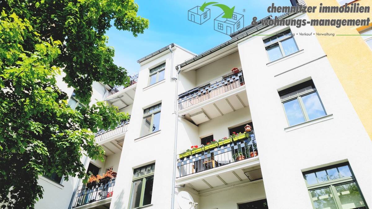 Ideal geschnittene 2-Raum-Wohnung mit Balkon auf dem Chemnitzer Kaßberg