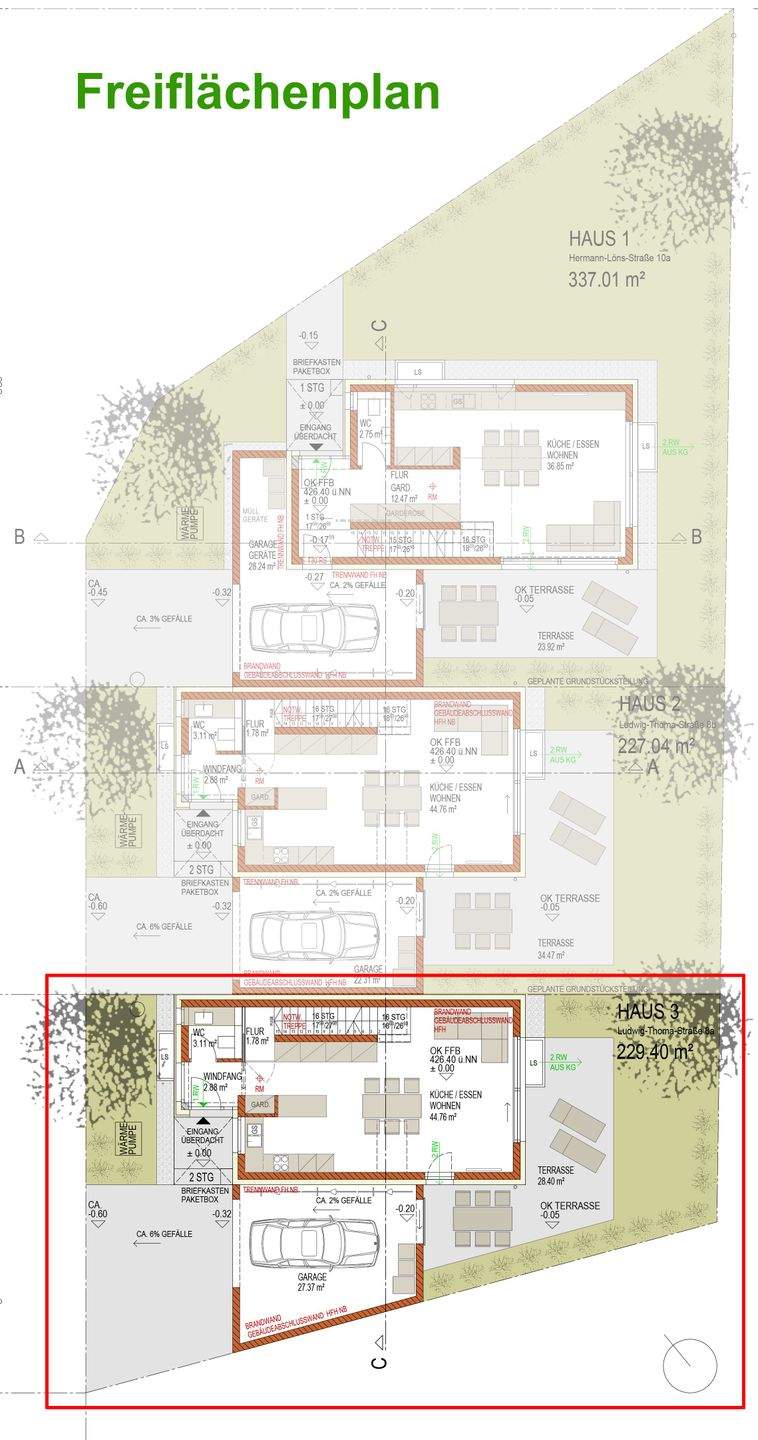 Einfamilienhaus inkl. Keller, Garage, Außenanlagen, Baunebenkosten, ... in absolut ruhiger, grüner, stadtnaher Lage (Haus 3) - "ready-to-live" – Neumarkt in der Oberpfalz – Vorschaubild 4