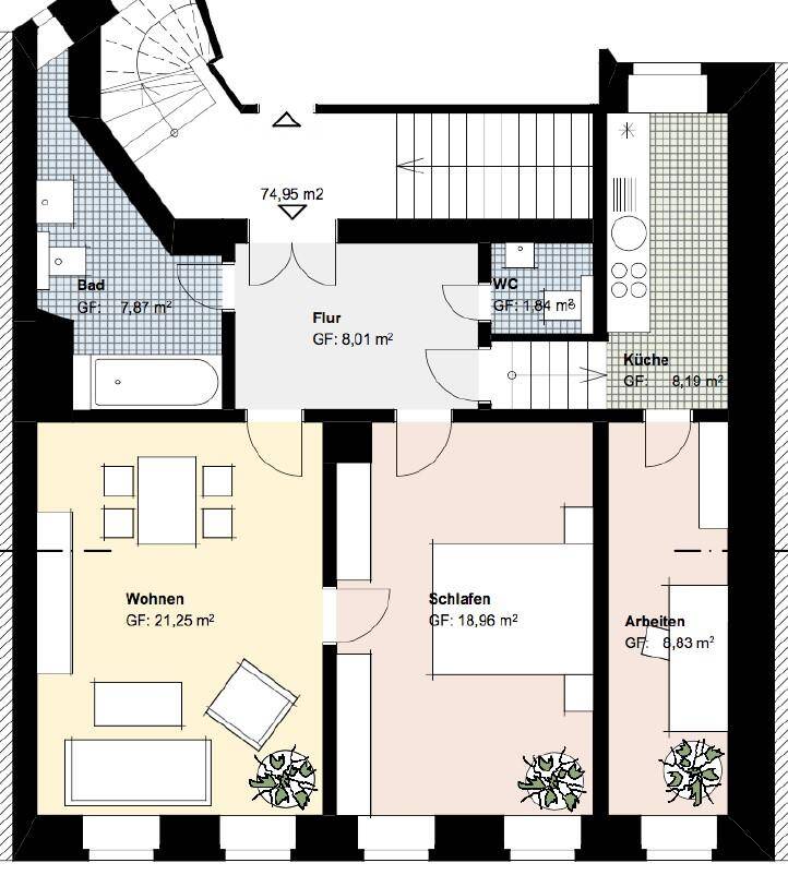 ** 3-Zimmer mit EBK und Tageslichtbad im Zentrum-West ** – Leipzig – Vorschaubild 2