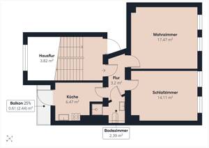 Ab April 2027 frei - charmante 2-Zimmer-Wohnung mit Balkon in Kiel-Hassee – 24113 Kiel – Vorschaubild 2