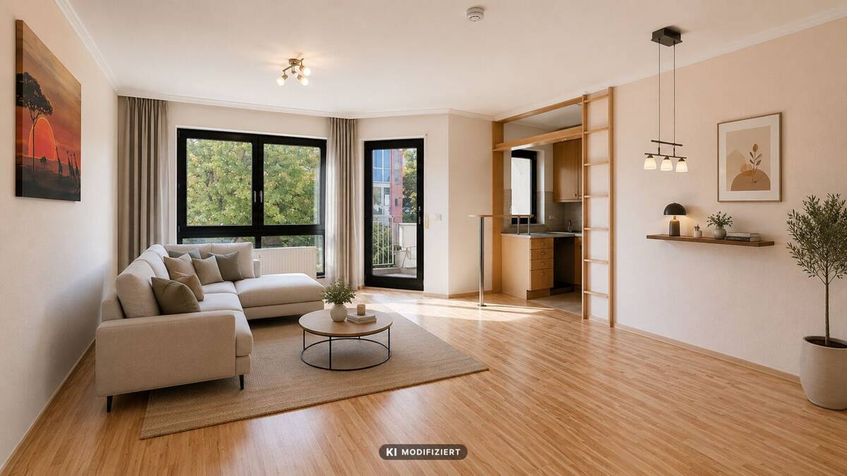 Wohnkomfort auf zwei Zimmern - mit Balkon und Tiefgaragenstellplatz – 60598 Frankfurt am Main – Bild 1 von 9