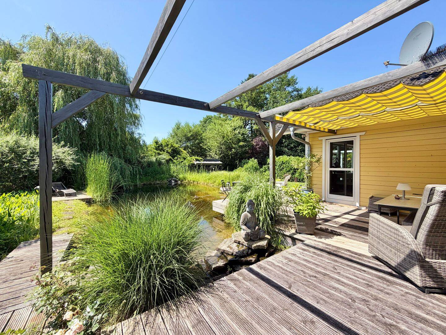 Wohnen wie im Urlaub - Exklusives Refugium im skandinavischen Landhausstil mit einzigartiger Garten- und Wasserlandschaft – Neustadt am Rübenberge – Vorschaubild 4