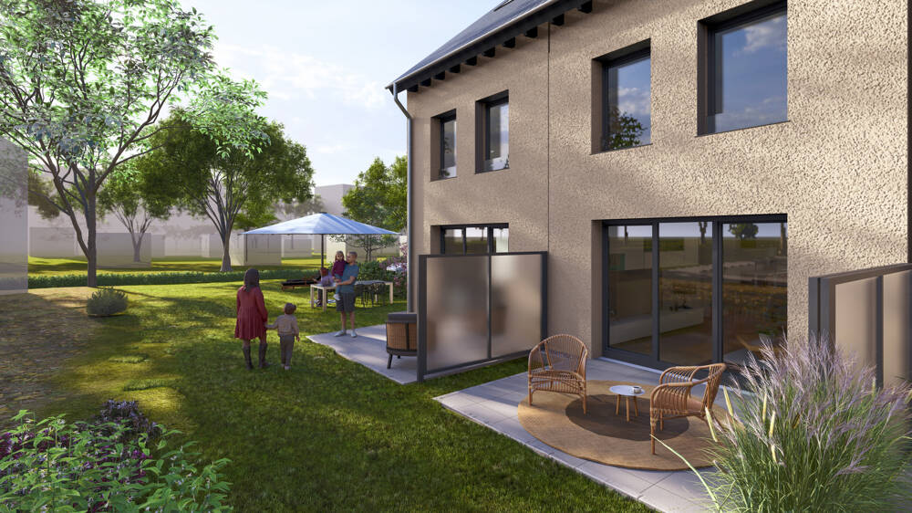 Reihenendhaus KfW-55 mit ca. 120 m² Wohnfläche | Neubauprojekt in Röttenbach – Röttenbach – Bild 1 von 3