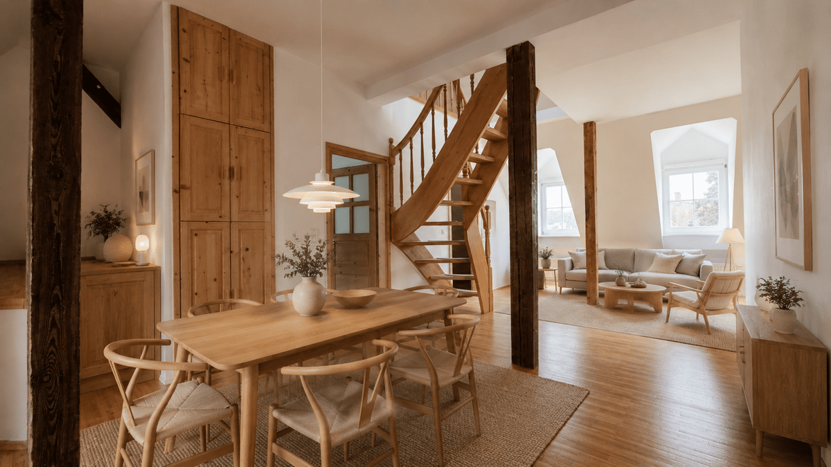 Sofort bezugsfrei | kostenfreie Einbauküche | individuelles Dachgeschoss mit 4,5 Zimmern – 1465 Dresden – Bild 1 von 9
