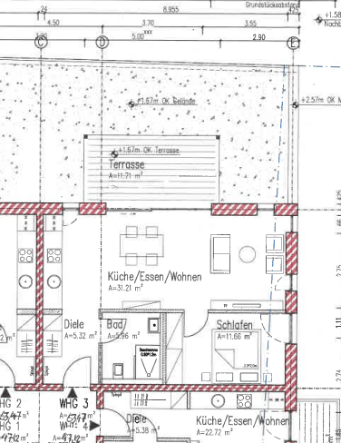 Helle altersgerechte Wohnung im KFW 40 Energiesparhaus Nähe Porta Nigra