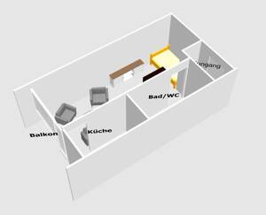 München-Solln - Apartment mit sonnigem Balkon, Wellnessbereich und Tierfgaragenstellplatz – 81477 München – Vorschaubild 1