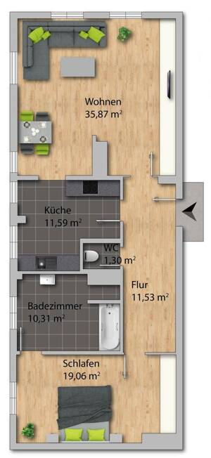 Denkmalschutzjuwel mit viel Platz – 81541 München – Vorschaubild 7