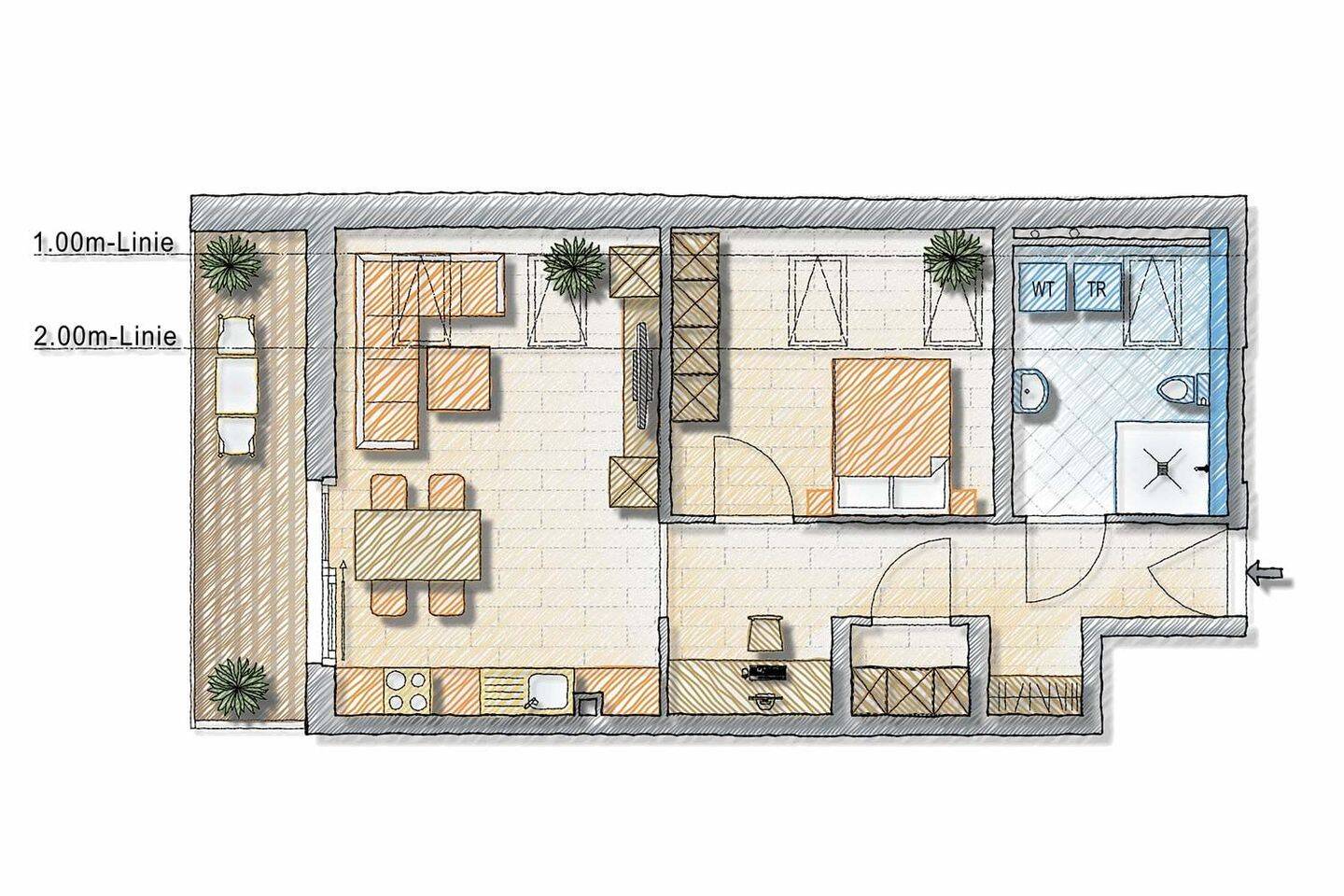 Marienbergpark ums Eck: DG-Wohnung mit Charakter und sonniger Dachterrasse | TG-Stellplatz inkl. – Nürnberg – Vorschaubild 8