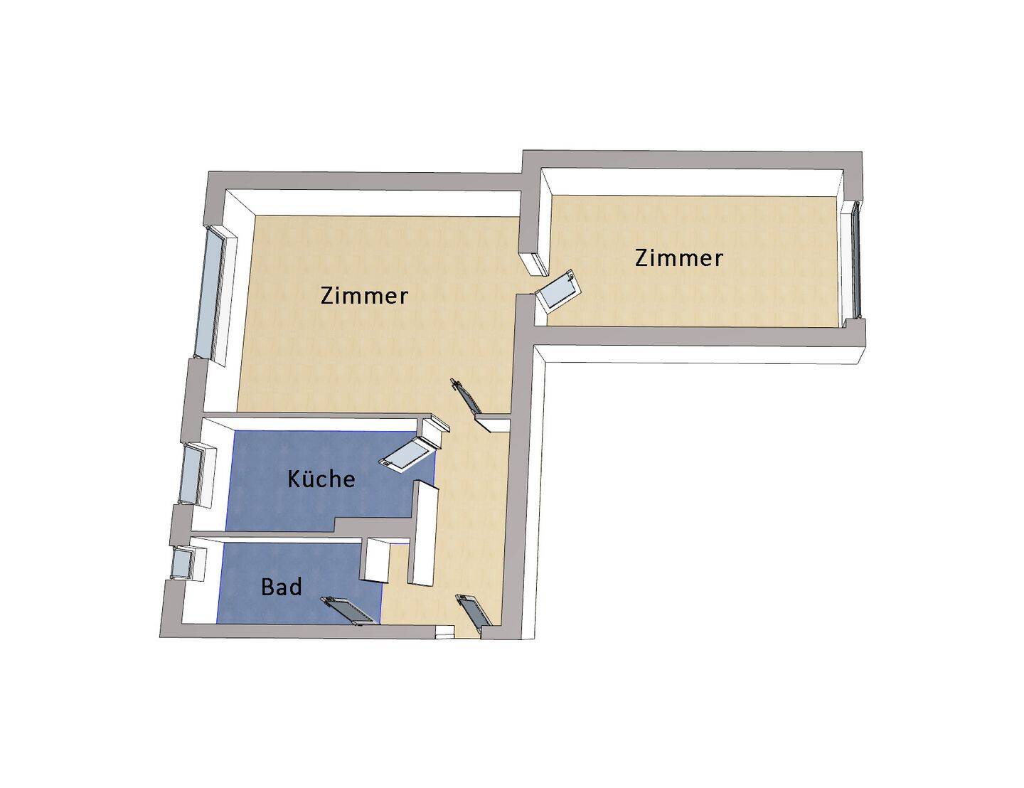 IMMOBERLIN.DE - Vermietete Wohnung in Ruhelage am Park – Berlin – Vorschaubild 5