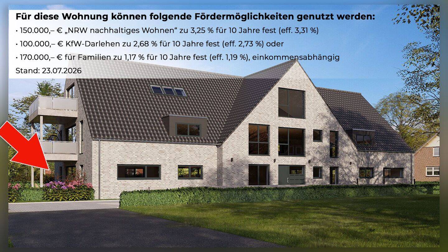 Neubauwohnung mit Gartenanteil - ruhige Lage, klare Architektur