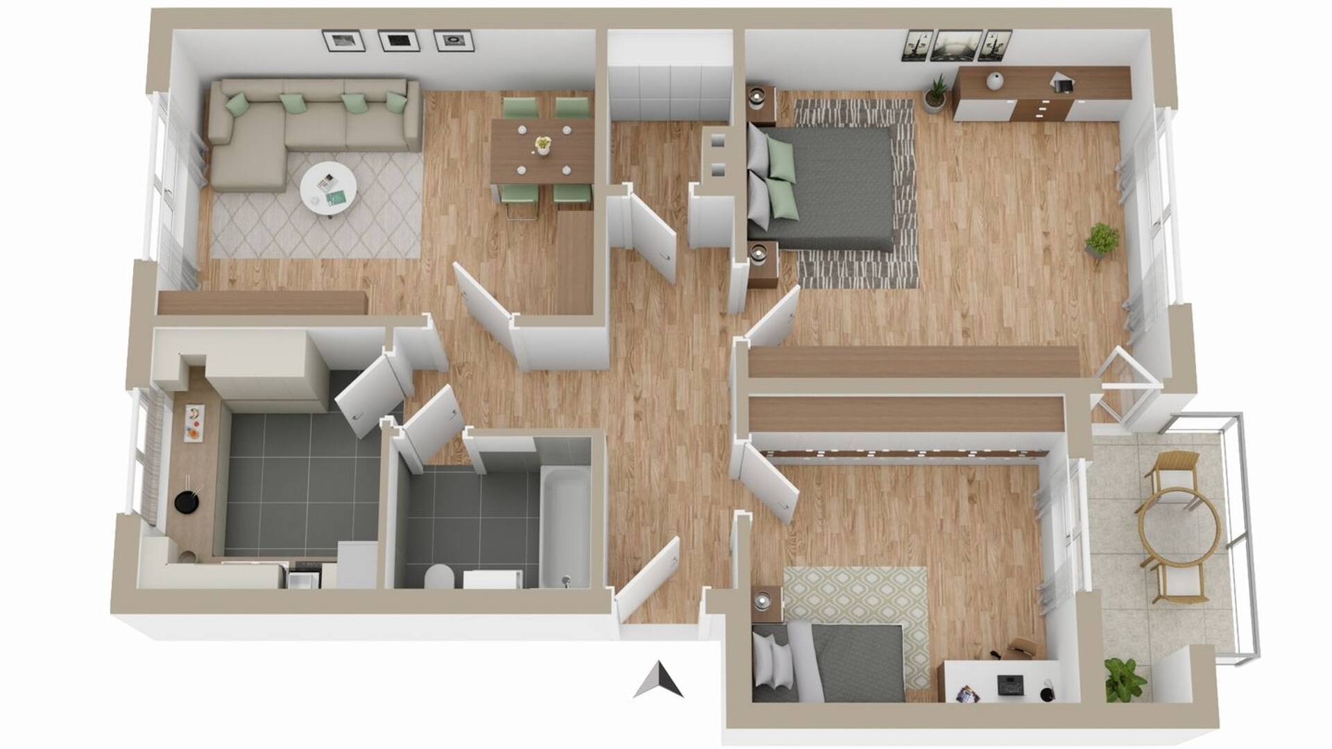 Etagenwohnung in 24768 Rendsburg mit 70,48 m² kaufen