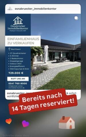 Reserviert - Sofort einziehen - Modernes Einfamilienhaus, energieeffizient und smart in Bad Essen