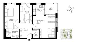 3-Zimmer-Wohnung mit eigenem Gartenanteil – 79115 Freiburg im Breisgau – Vorschaubild 7