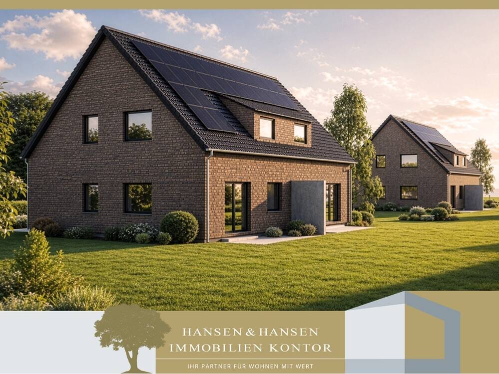 Festpreis ! KfW-55 Doppelhaushälfte in HH-Bergstedt - Wohnfertig inkl. Außenanlagen – Hamburg – Bild 1 von 9