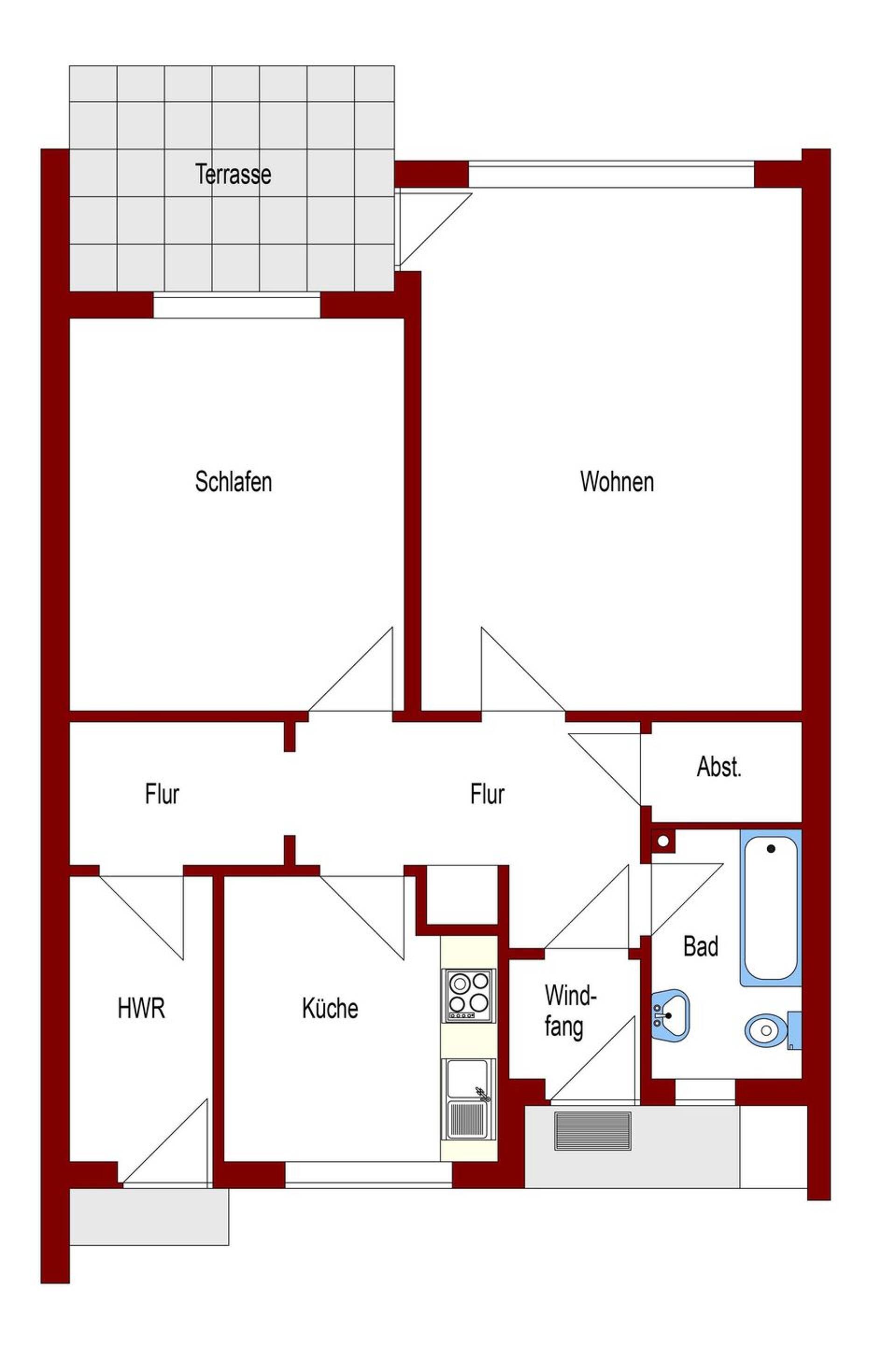 Haus in 26127 Oldenburg (Oldb) mit 68,17 m² kaufen