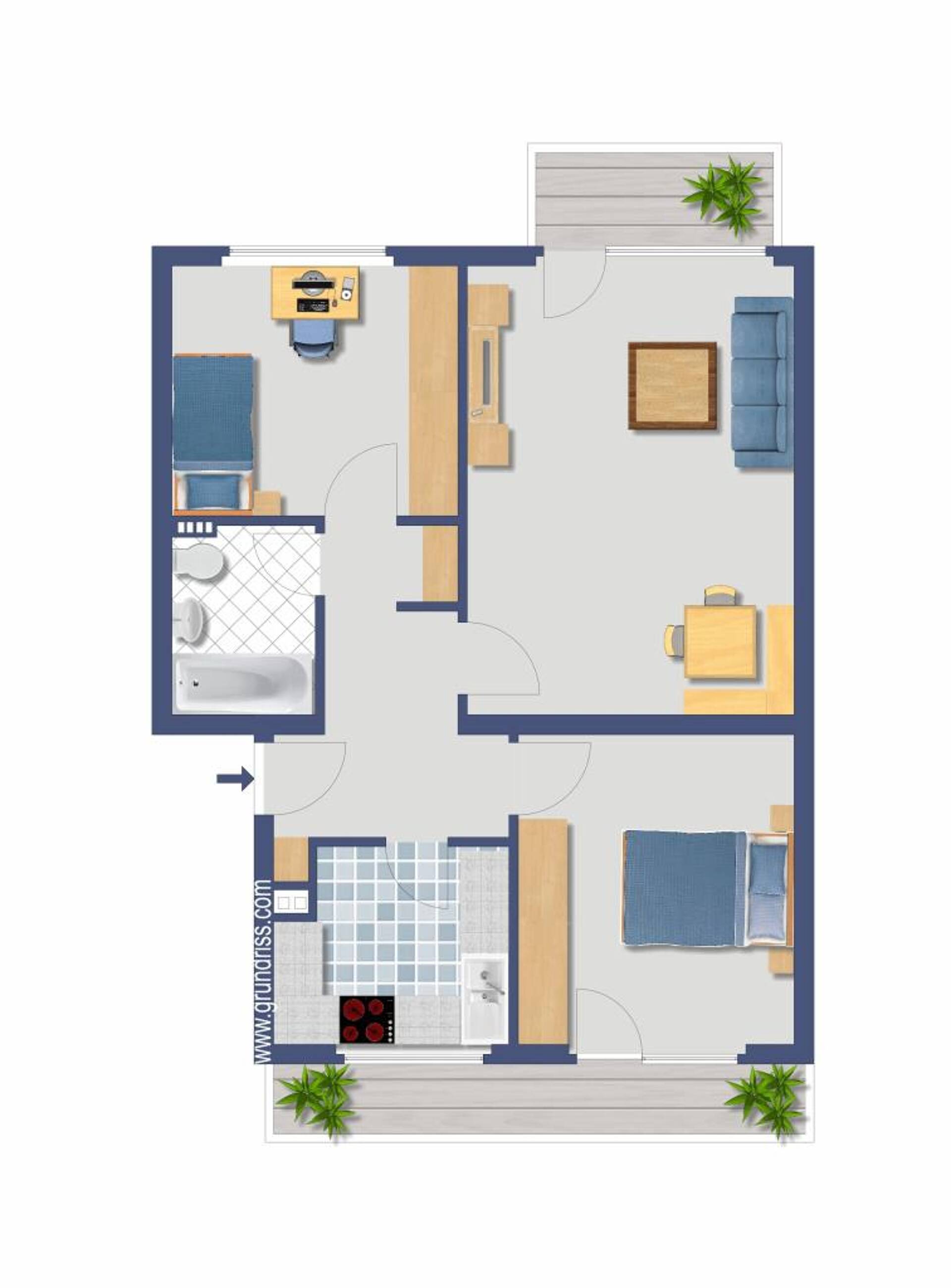 Etagenwohnung in 50735 Köln mit 65 m² kaufen