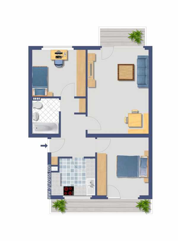 Etagenwohnung in 50735 Köln mit 65 m² kaufen