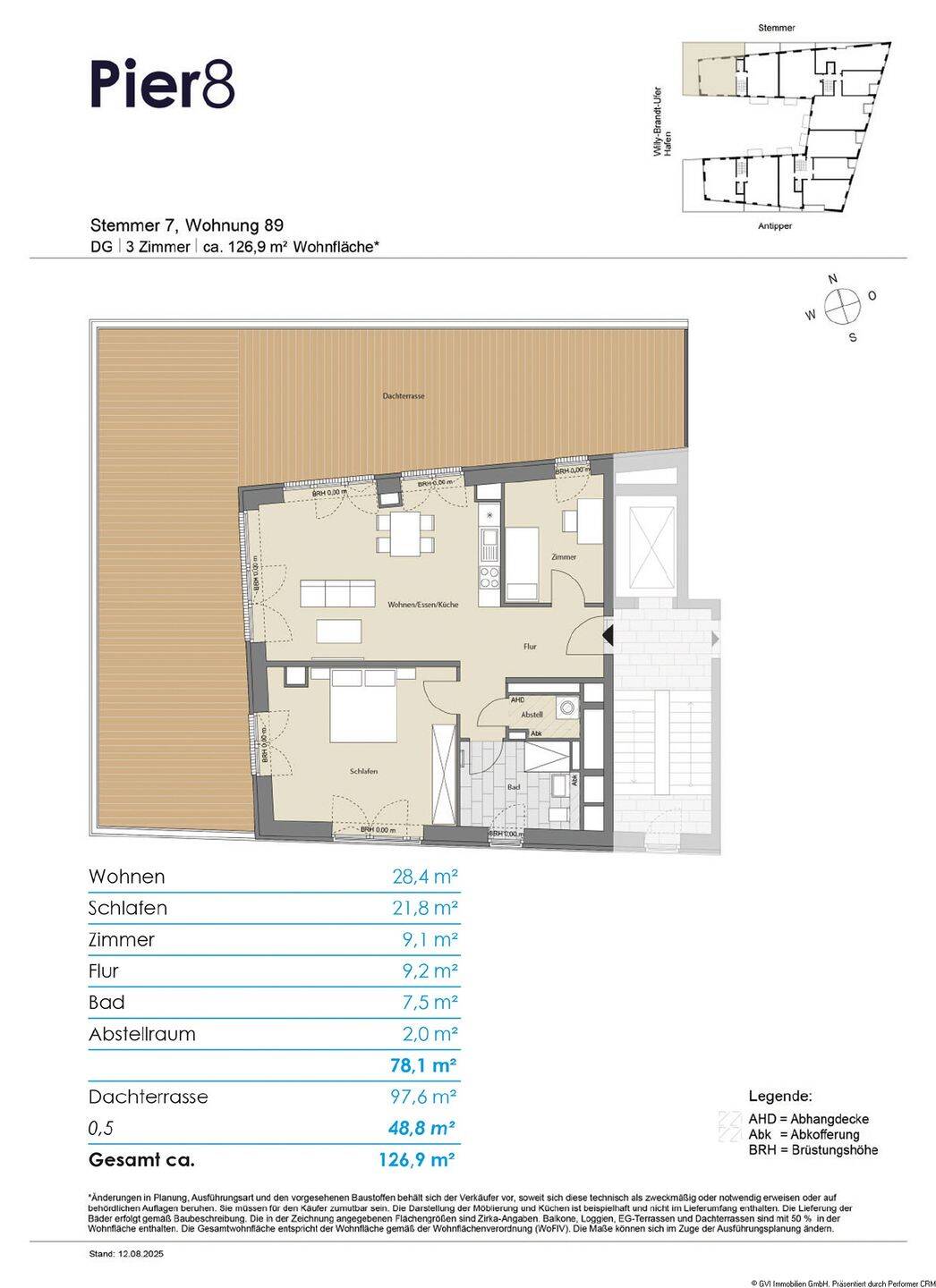 3-Zimmer-Neubauwohnung an der Kieler Hörn – Kiel – Vorschaubild 9