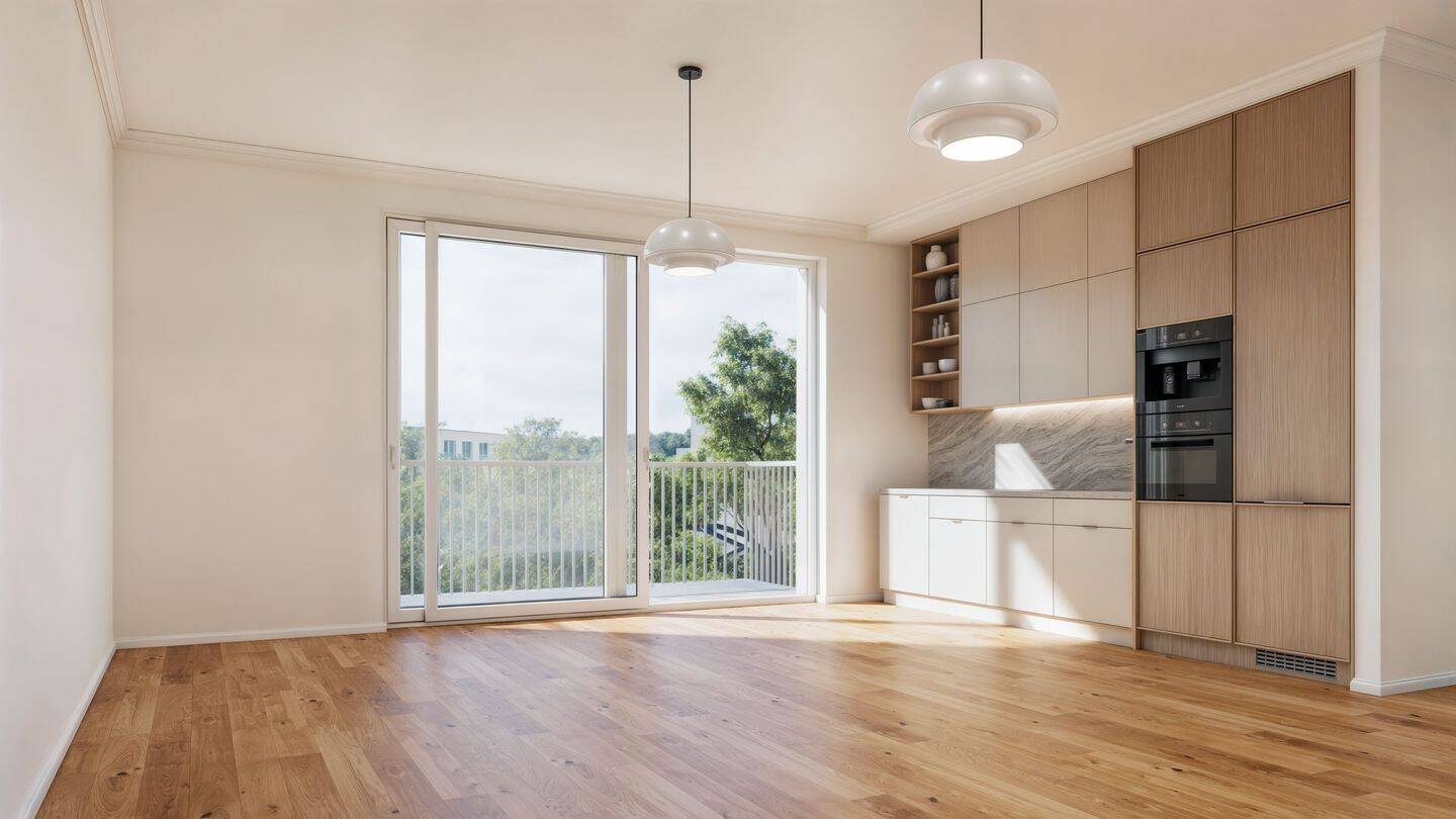 Helle und luxuriöse 3-Zimmer Neubauwohnung im 3.OG des Gartenhauses – Berlin – Bild 1 von 9