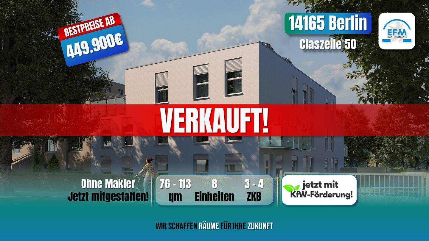 ++PENTHOUSE++ ZINS-/MIET-/ENERGIESPAREND 4 ZKB mit KfW 100.000€-Darlehen – Berlin – Bild 1 von 7