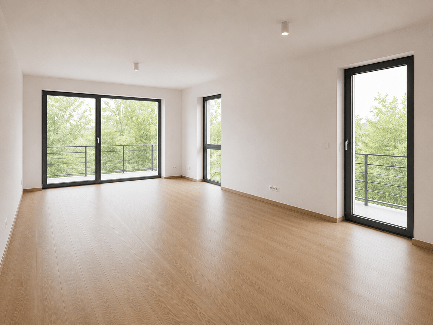 Exklusive Neubauwohnung mit 2-Zimmern, West-Balkon, Designbelag, HWR, Keller, Tiefgaragenstellplatz
