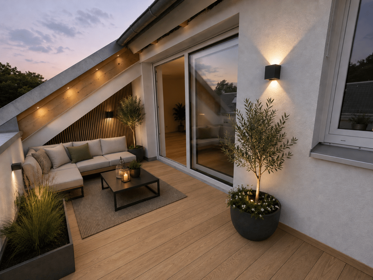 Exklusive 3,5-Zimmer-Dachgeschosswohnung mit großer Dachterrasse in Dresden-Klotzsche – 1109 Dresden – Bild 1 von 9
