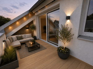 Exklusive 3,5-Zimmer-Dachgeschosswohnung mit großer Dachterrasse in Dresden-Klotzsche